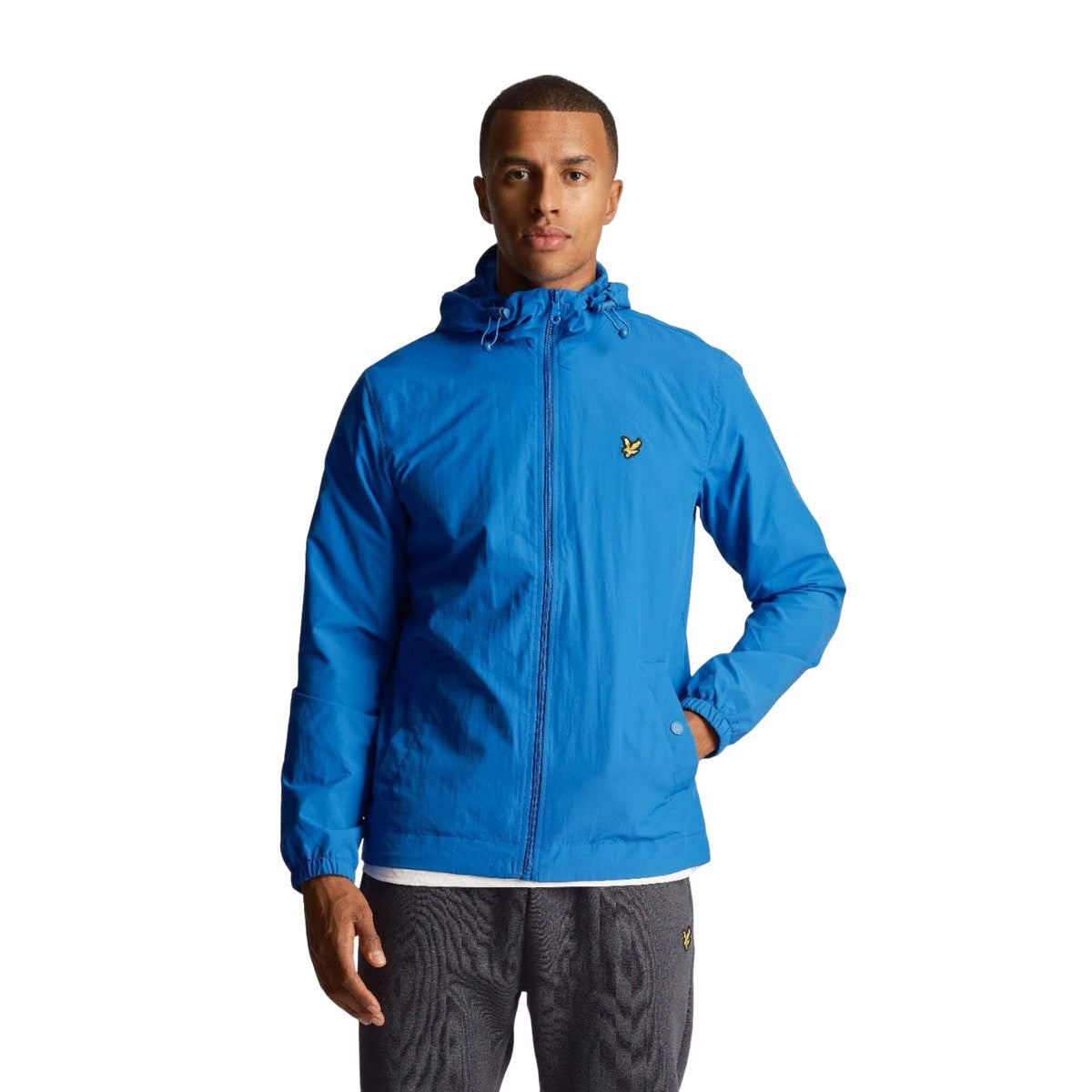 Blue - Lifestyle - Lyle & Scott Mens Water Resistant Hooded Jacket