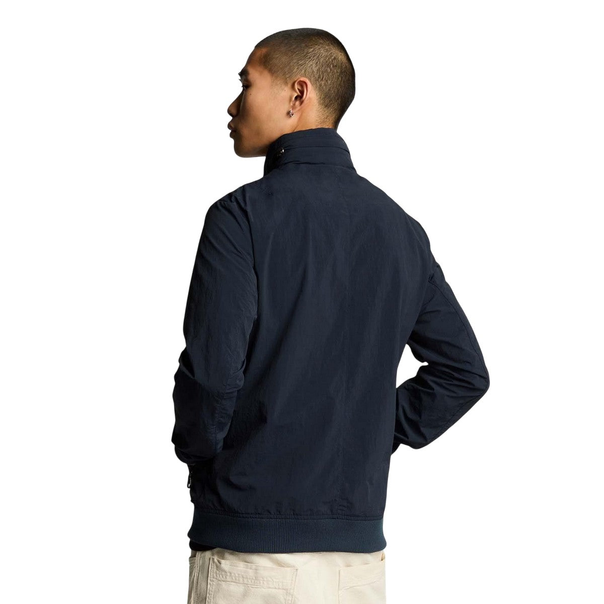 Blue - Pack Shot - Lyle & Scott Mens Crinkled Nylon Jacket