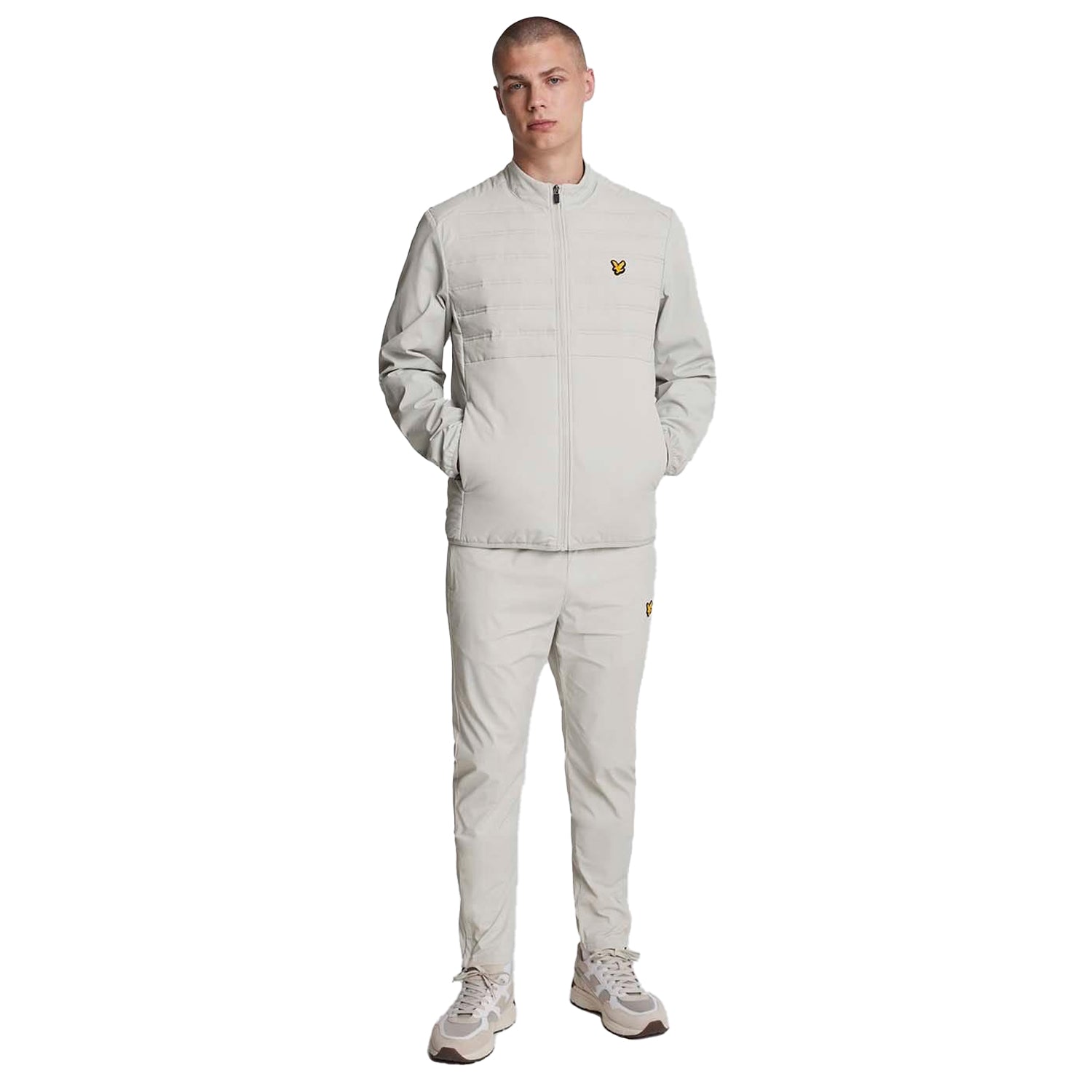 Blue - Lifestyle - Lyle & Scott Mens Double Baffle Hybrid Sports Jacket
