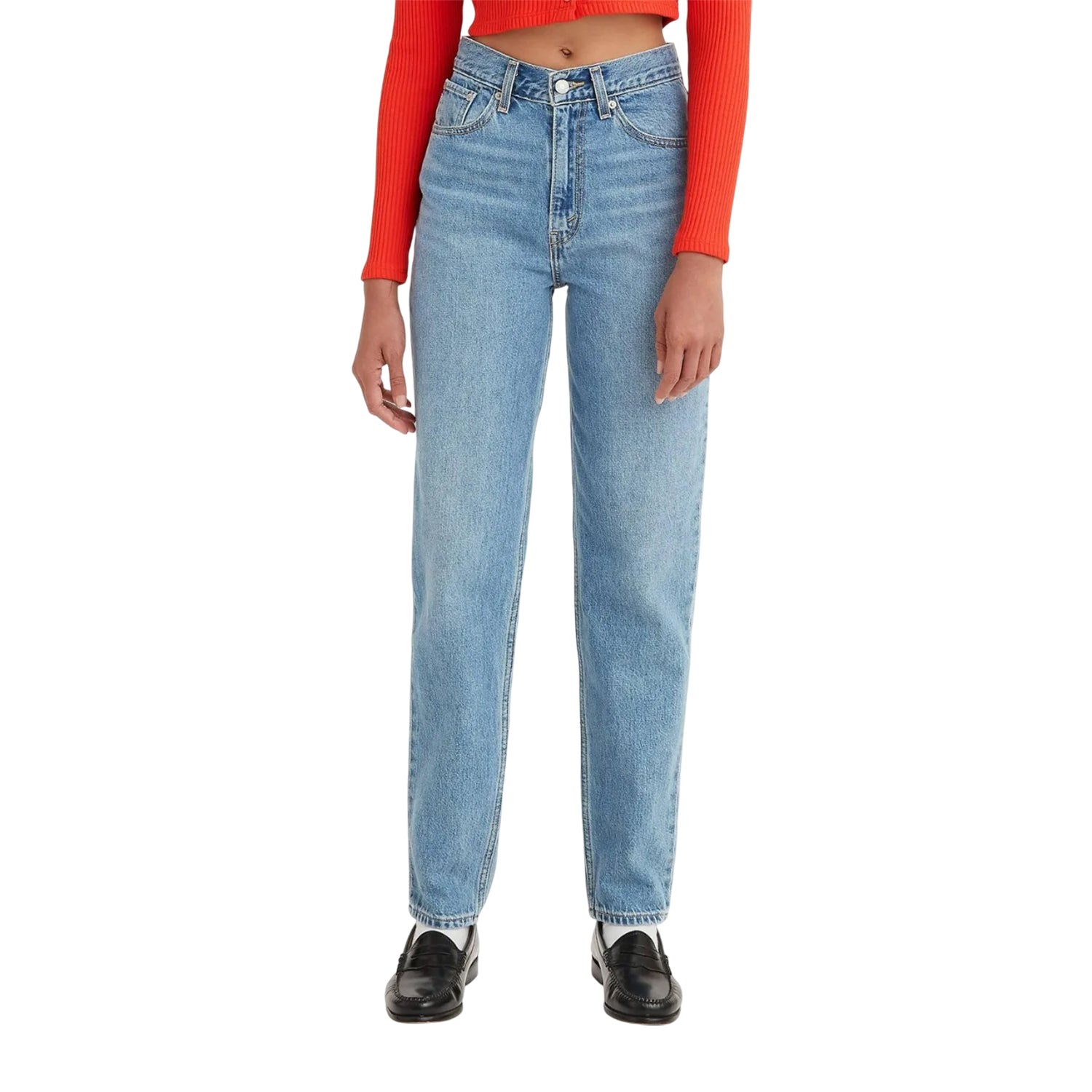 Blue - Side - Levis Womens-Ladies 80´s Mom Jeans
