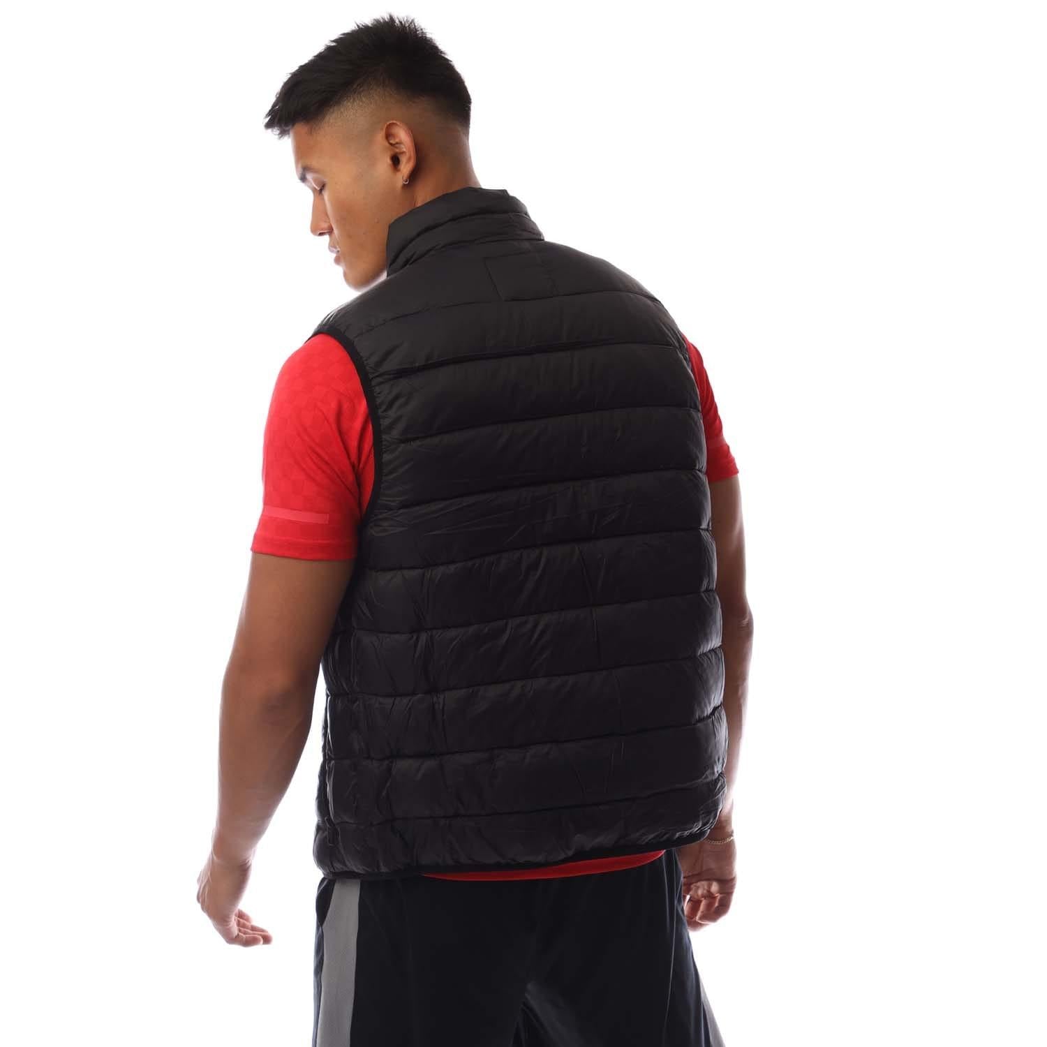 Black - Back - Jack And Jones Mens Wilson Padded Body Warmer
