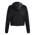 Black - Back - Under Armour Womens-Ladies Journey Fleece Hoodie