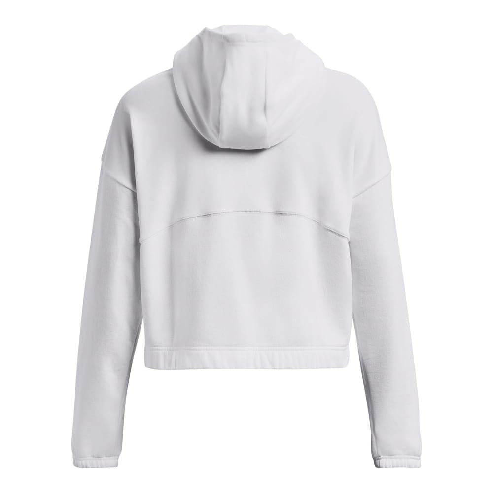 White - Back - Under Armour Womens-Ladies Journey Fleece Hoodie