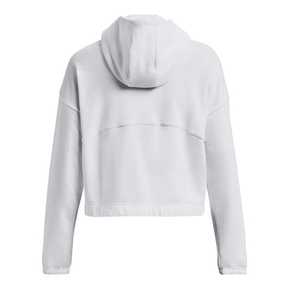 White - Back - Under Armour Womens-Ladies Journey Fleece Hoodie