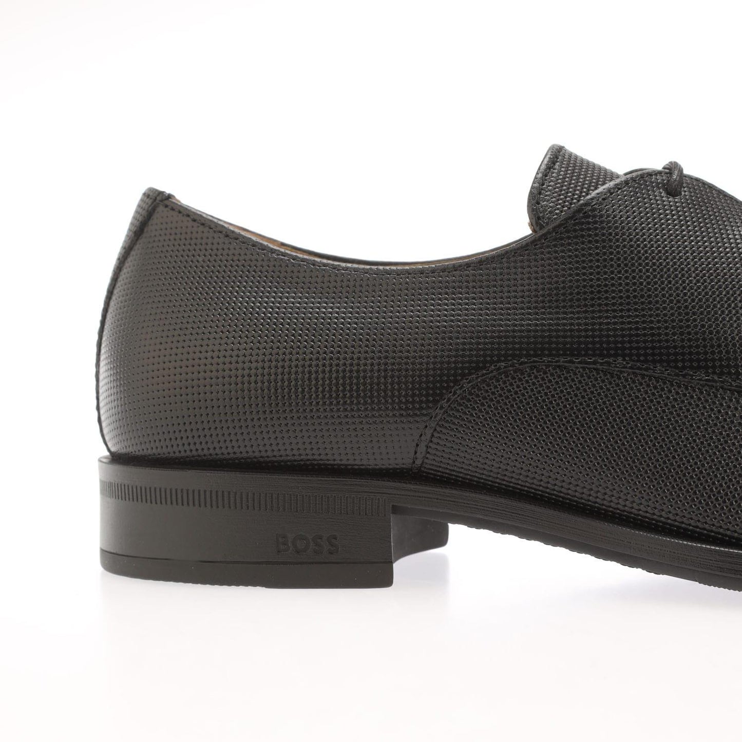 Black - Lifestyle - Boss Mens Colby Leather Derby Shoes