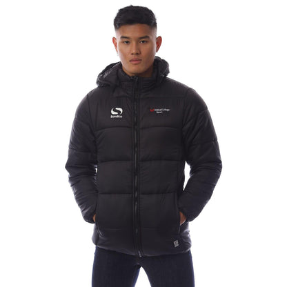 Black - Front - Sondico Mens Plain Padded Jacket