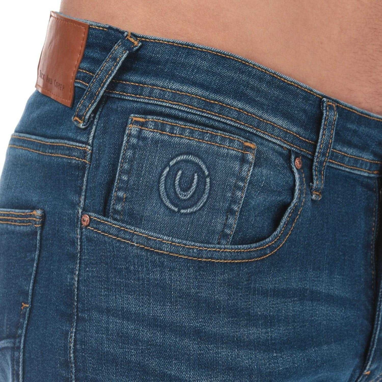 Denim - Pack Shot - Duck and Cover Mens Overburg Tapered Jeans