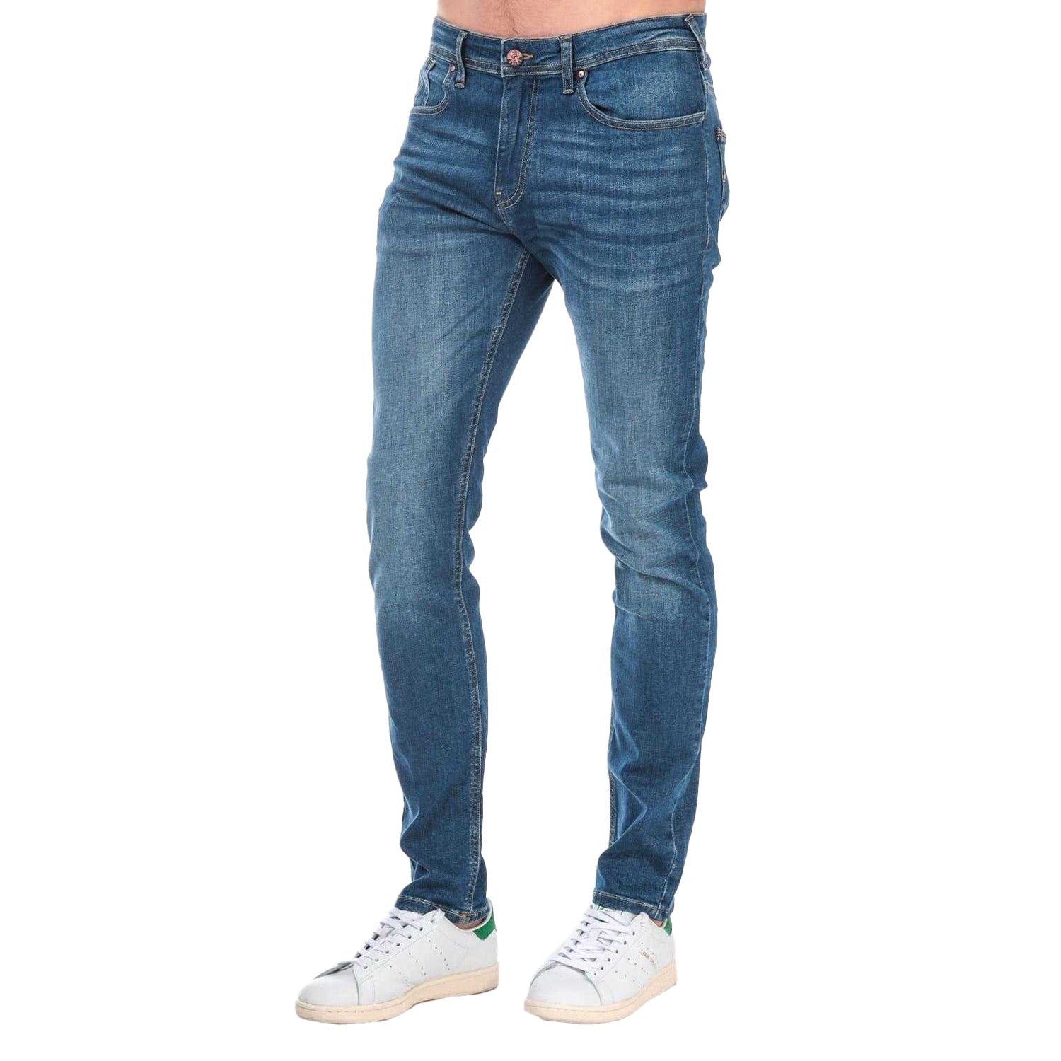 Denim - Front - Duck and Cover Mens Overburg Tapered Jeans
