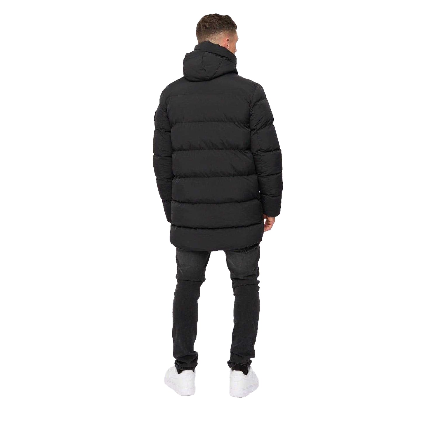 Black - Back - Crosshatch Mens Kaptoore Jacket