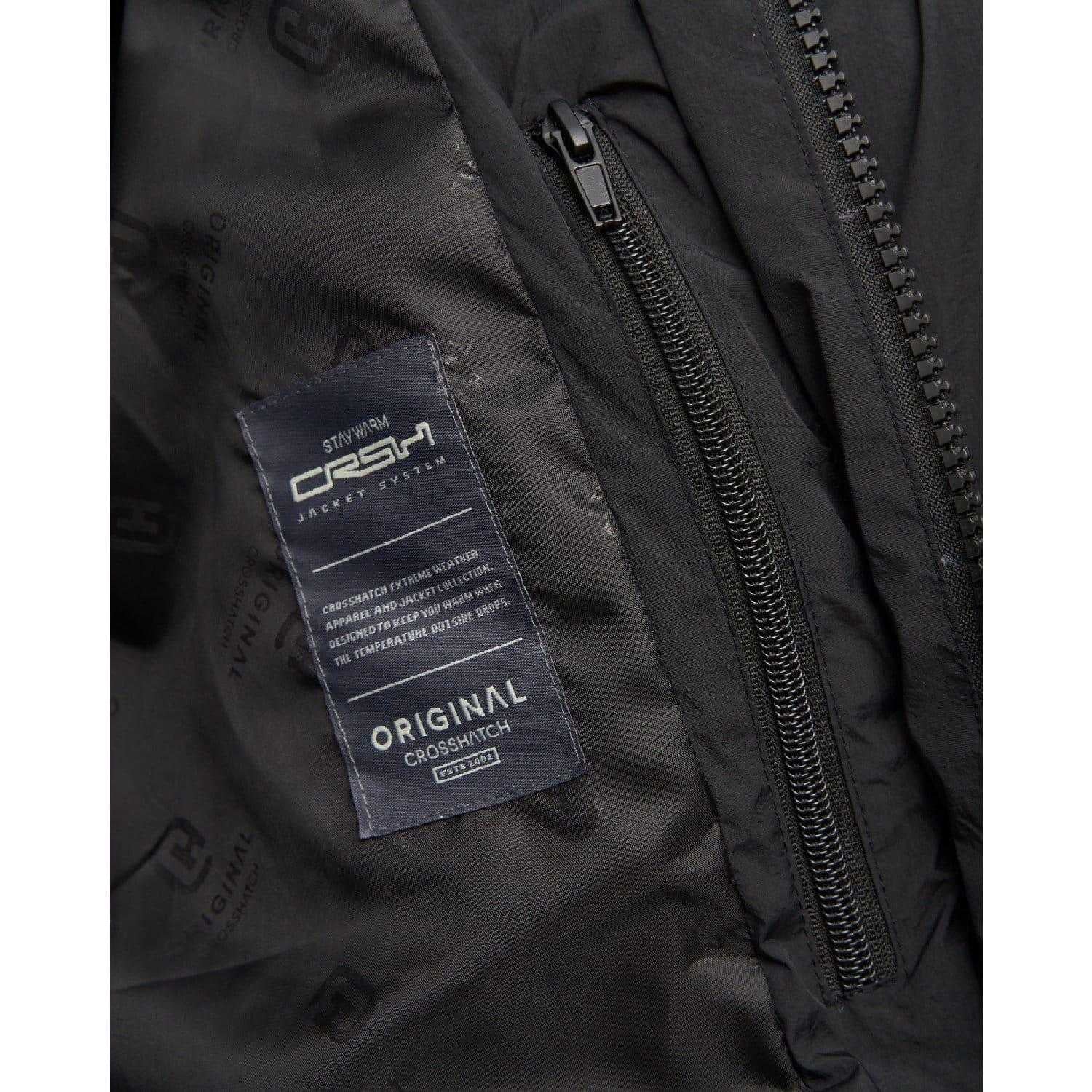 Black - Pack Shot - Crosshatch Mens Kaptoore Jacket