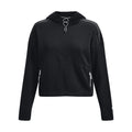 Black - Front - Under Armour Womens-Ladies Journey Fleece Hoodie