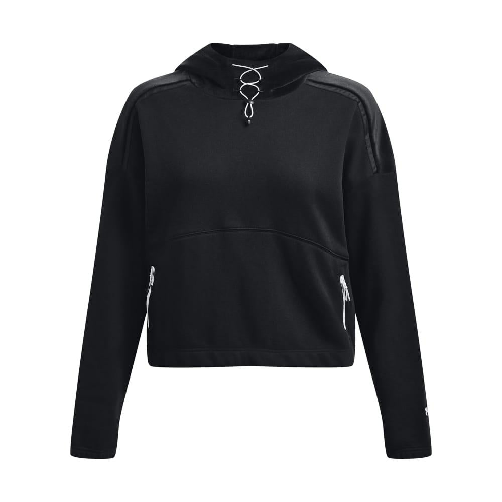 Black - Front - Under Armour Womens-Ladies Journey Fleece Hoodie
