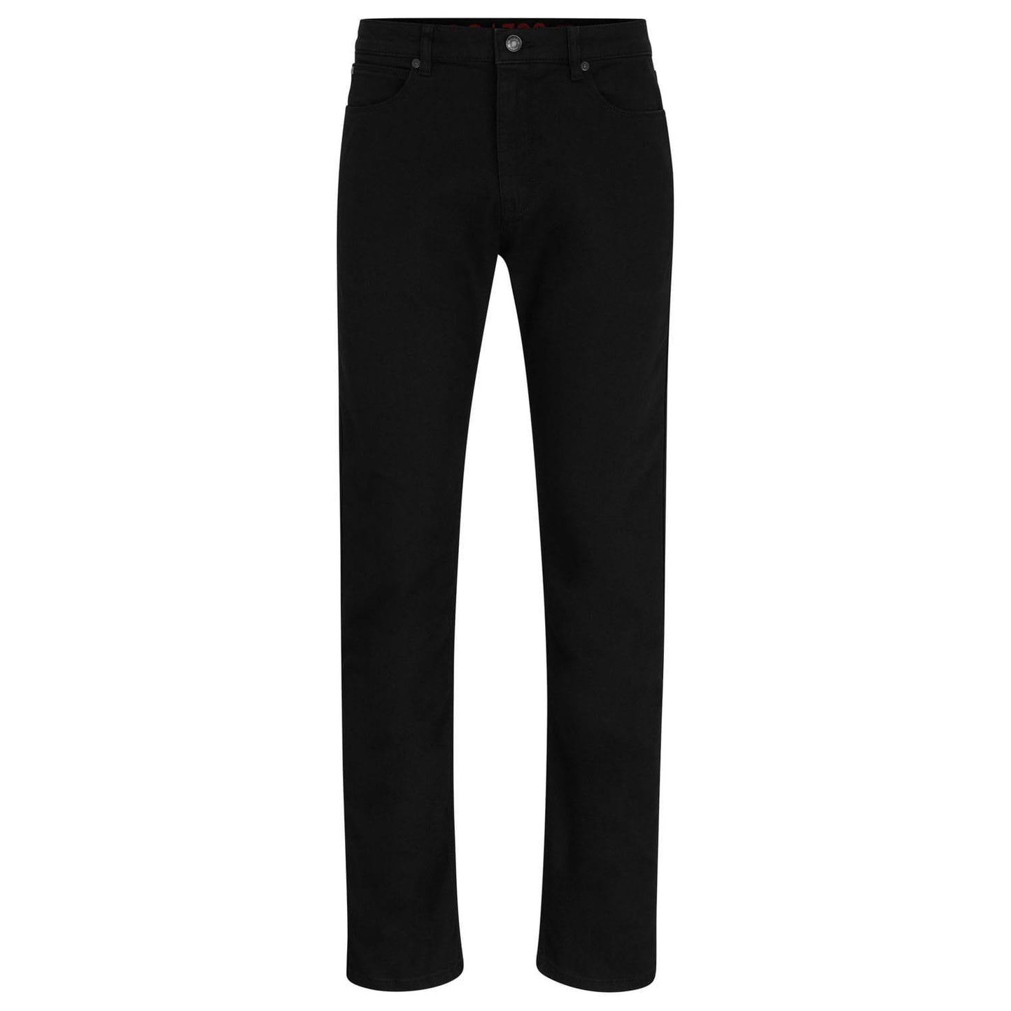 Black - Front - Hugo Mens Stretch Slim Jeans