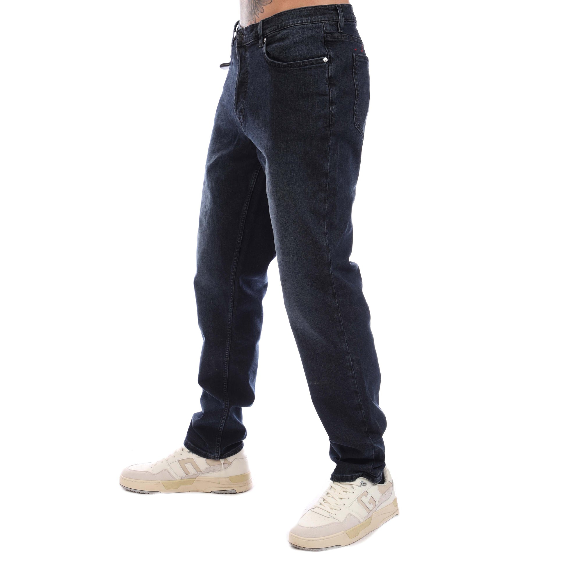 Blue - Back - Hugo Boss Mens 634 Tapered Jeans