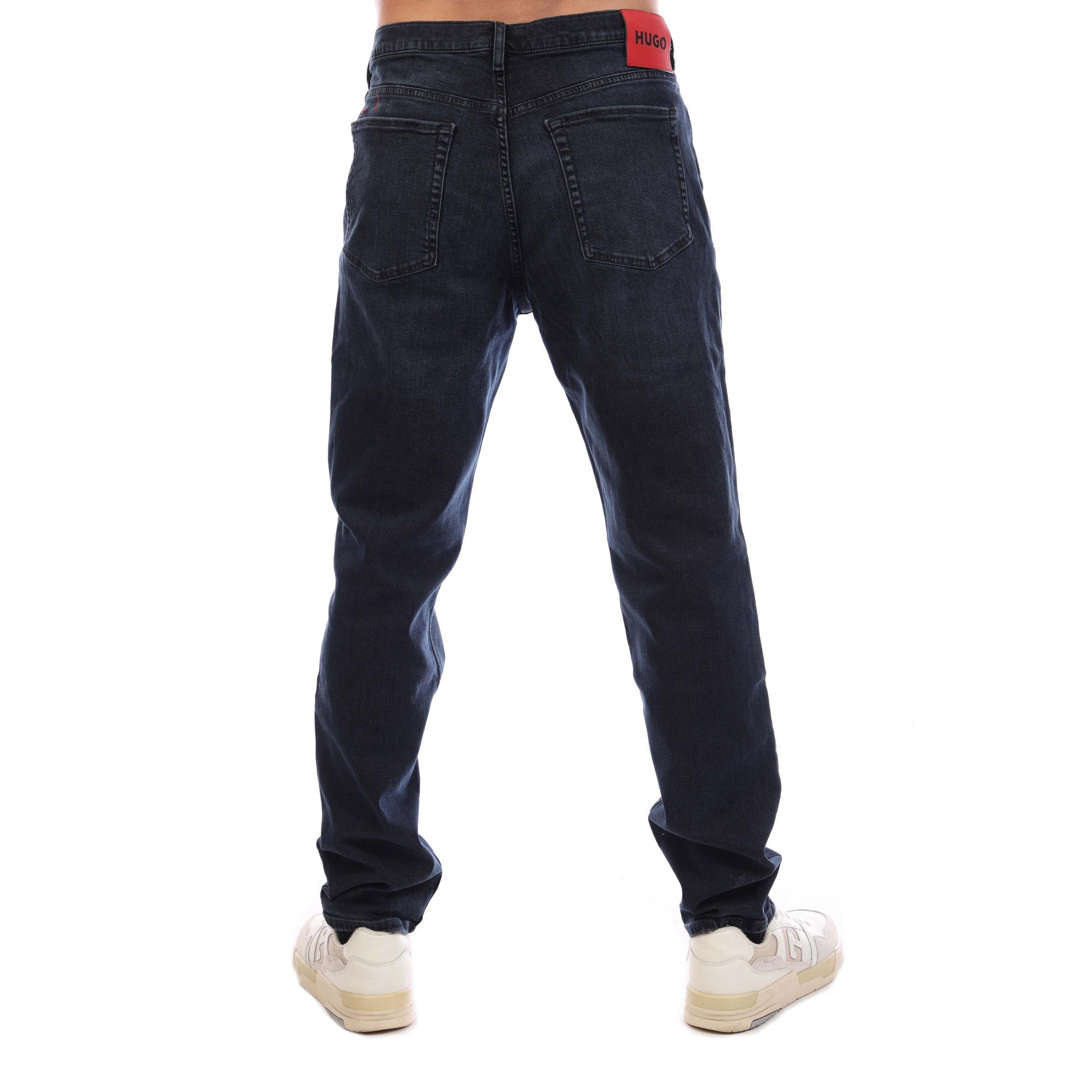 Blue - Side - Hugo Boss Mens 634 Tapered Jeans