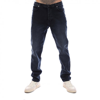 Blue - Front - Hugo Boss Mens 634 Tapered Jeans