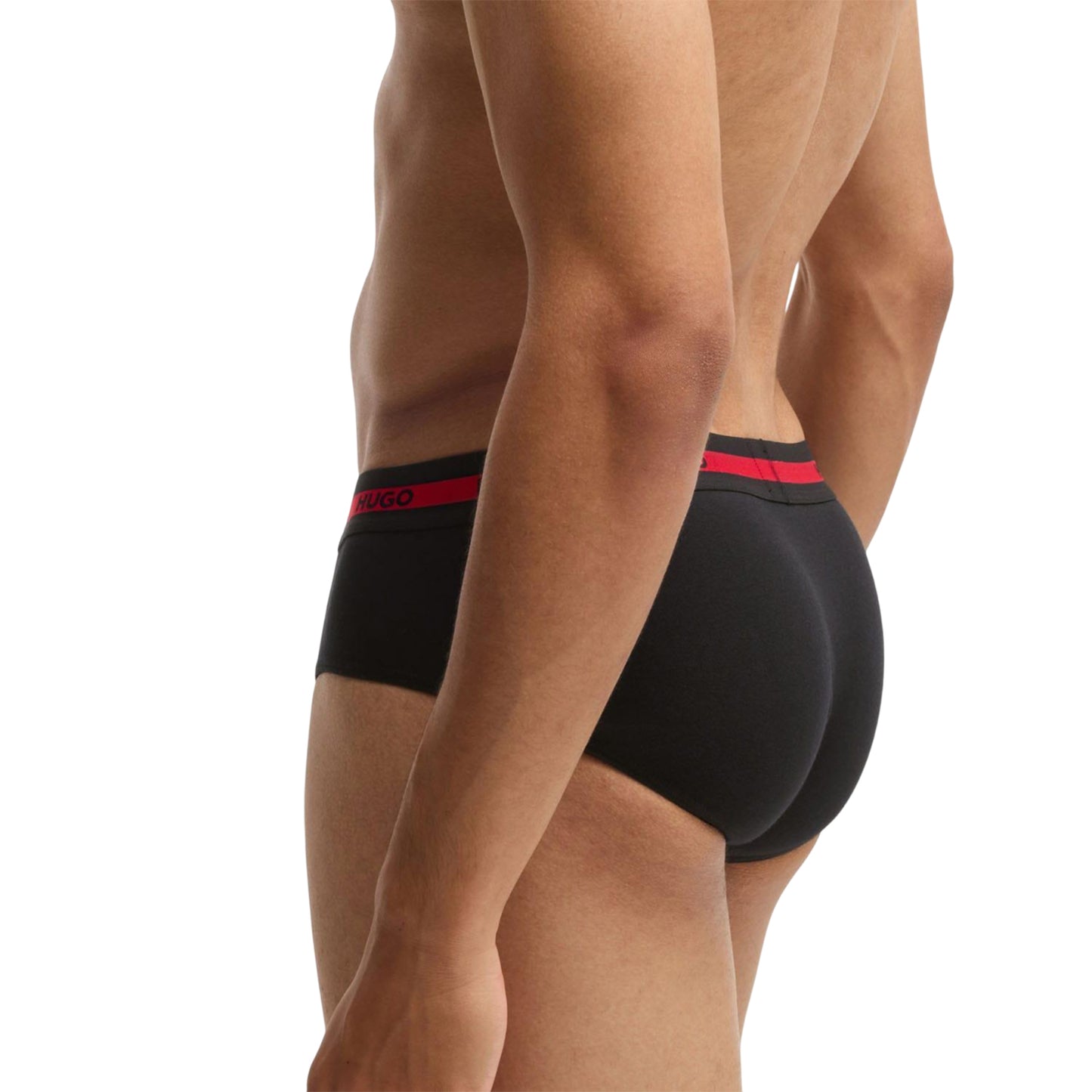 Black - Back - Hugo Mens Low Rise Briefs (Pack of 4)