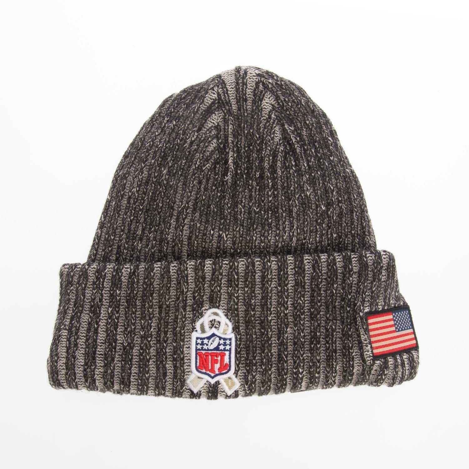 Black - Back - New Era NFL Carolina Panthers Knitted Beanie