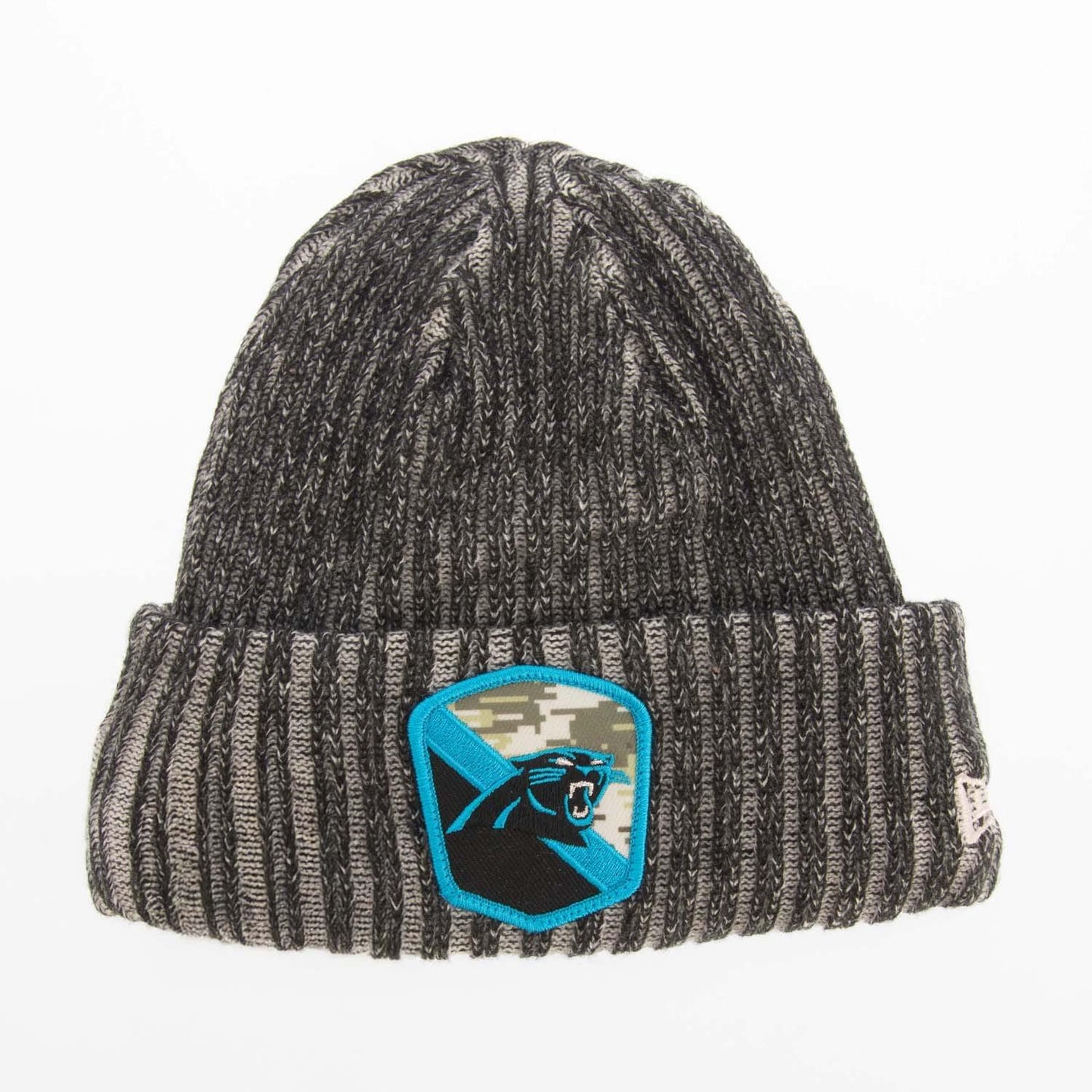 Black - Front - New Era NFL Carolina Panthers Knitted Beanie