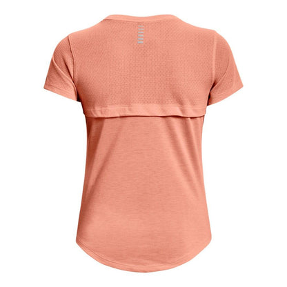 Pink - Back - Under Armour Womens-Ladies Streaker Run T-Shirt