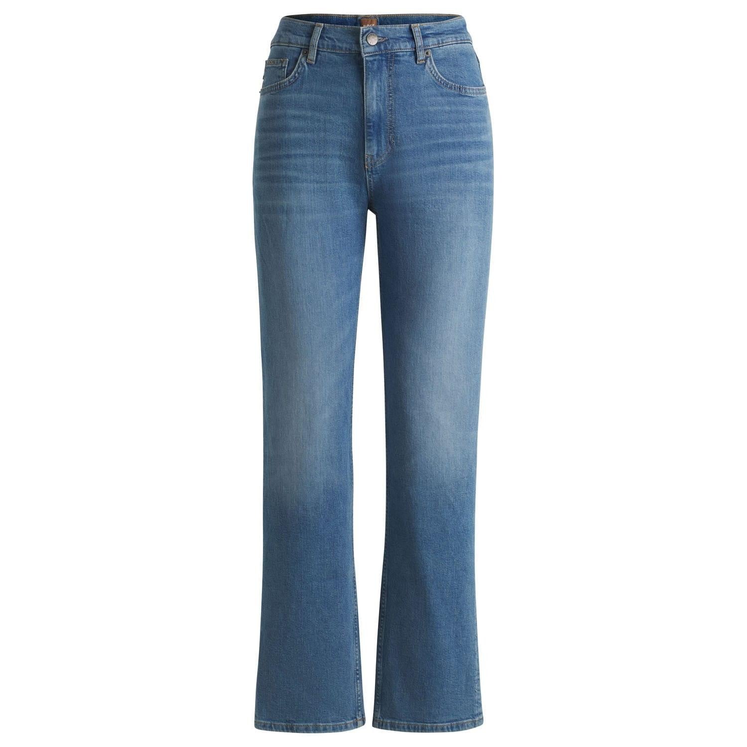 Blue - Front - Boss Womens-Ladies Ada High Waist Jeans