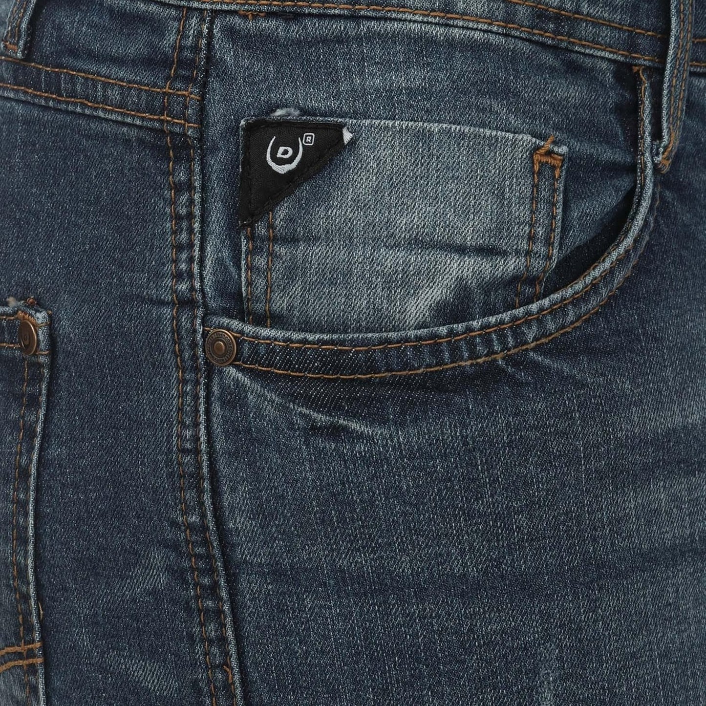 Stone - Side - Duck and Cover Mens Tranfold Slim Jeans