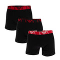 Black - Front - Emporio Armani Mens Boxer Shorts (Pack of 3)