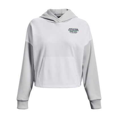 White - Front - Under Armour Womens-Ladies Fleece Hoodie