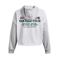 White - Back - Under Armour Womens-Ladies Fleece Hoodie