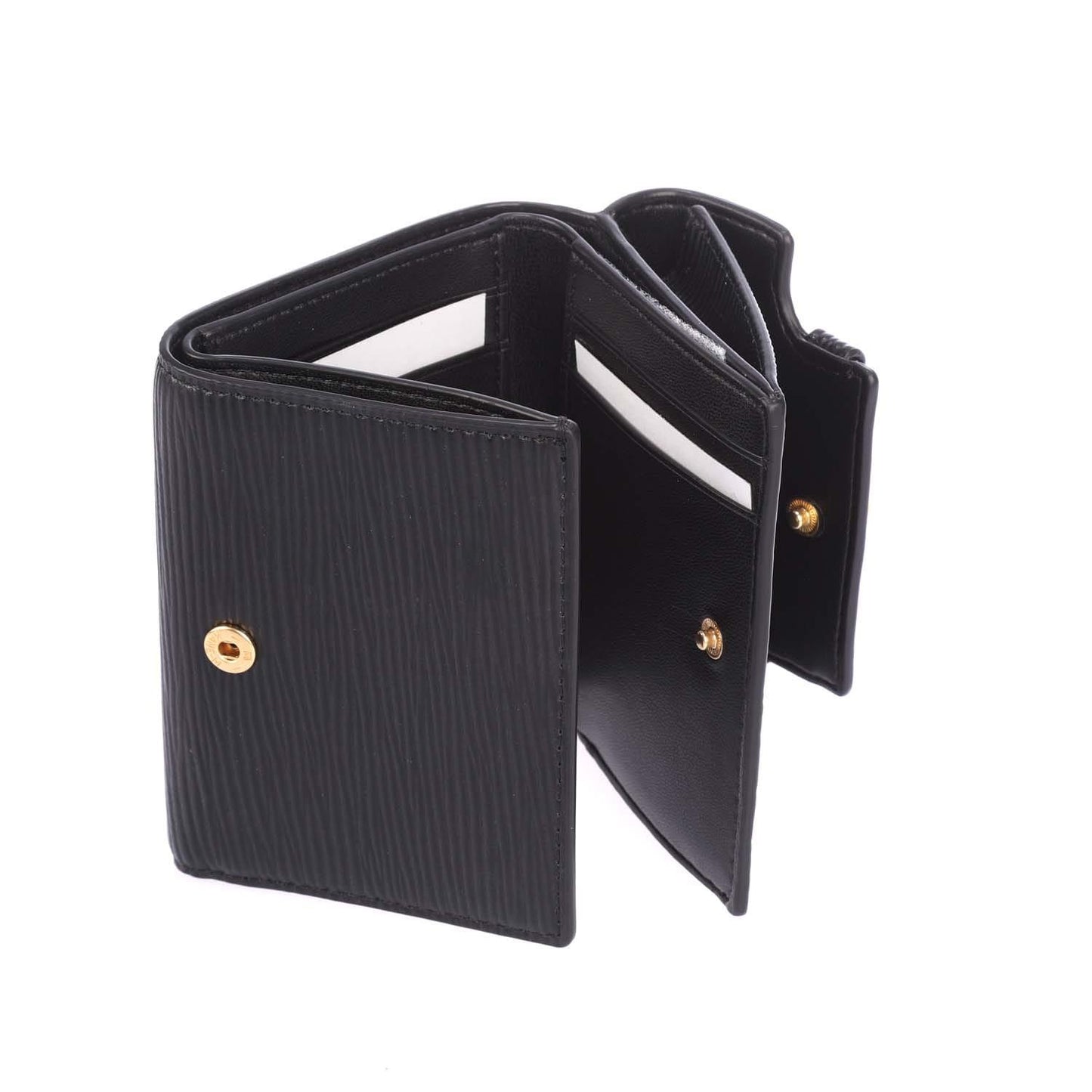 Black - Lifestyle - DKNY Avril Faux Leather Tri-Fold Wallet