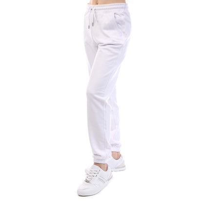 White - Lifestyle - DKNY Womens-Ladies Studded Logo Relaxed Fit Jogging Bottoms