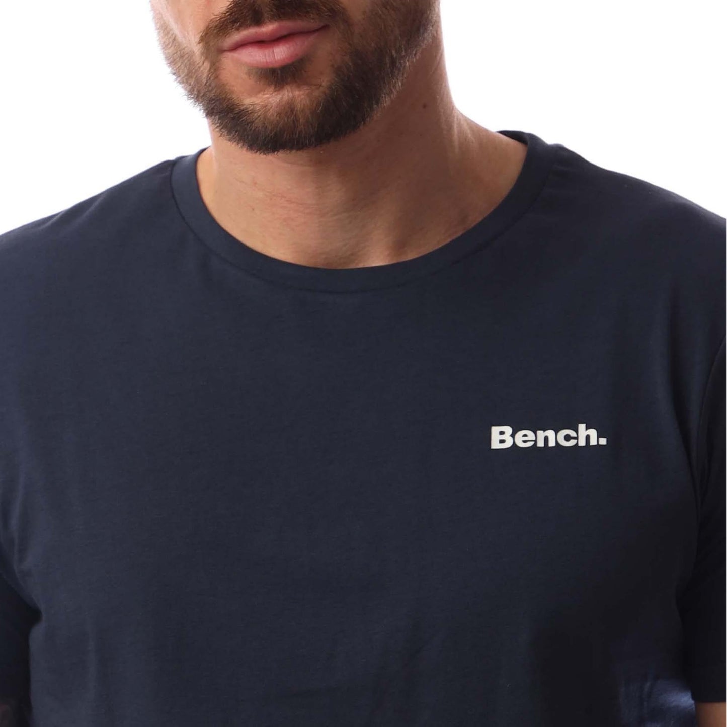 Blue-Cream-Navy - Side - Bench Mens Bognor T-Shirt (Pack of 3)