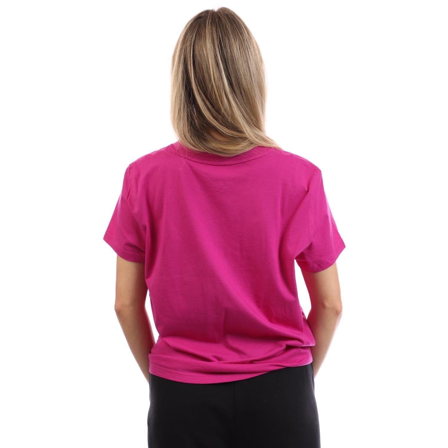 Pinky Purple - Lifestyle - DKNY Womens-Ladies Logo Twist Knot T-Shirt