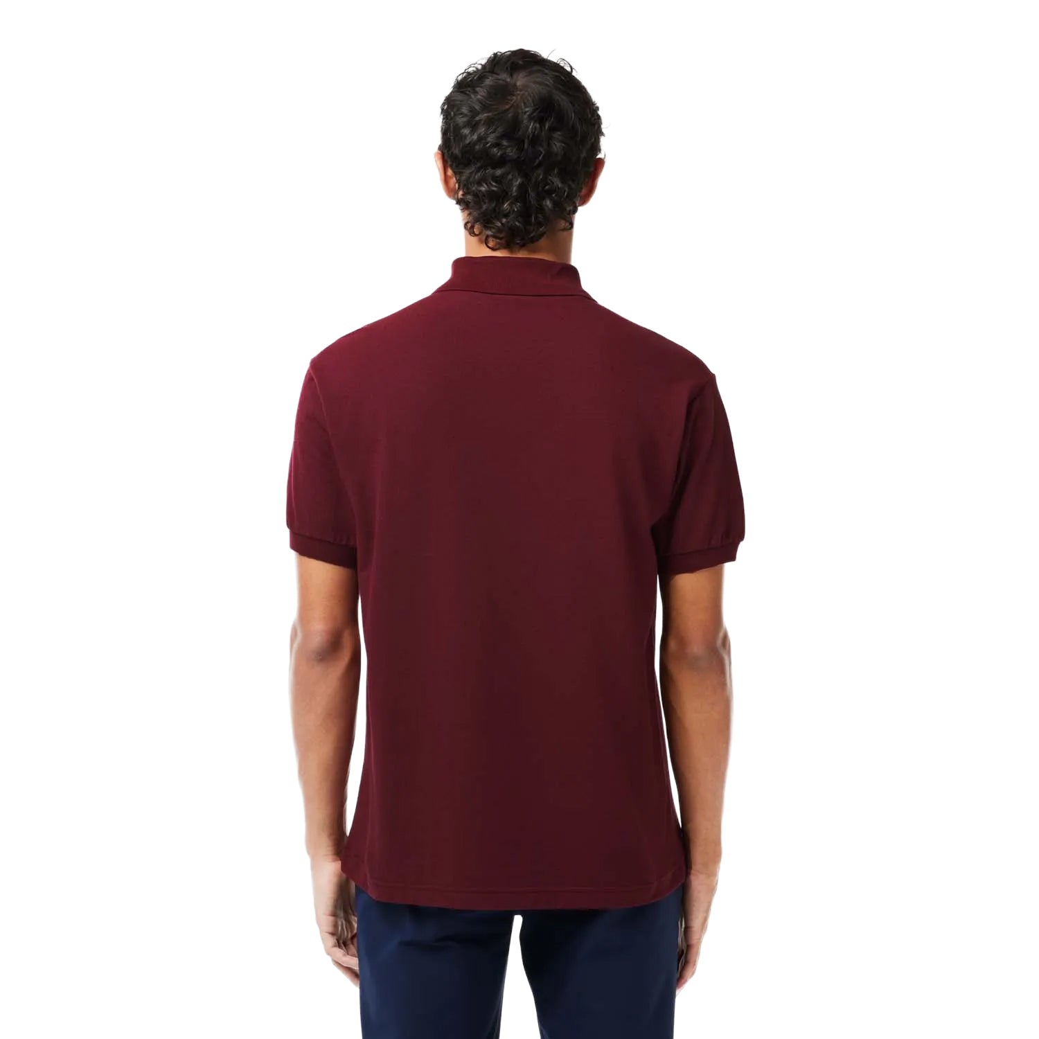 Red - Back - Lacoste Mens Cotton Classic Golf Polo Shirt