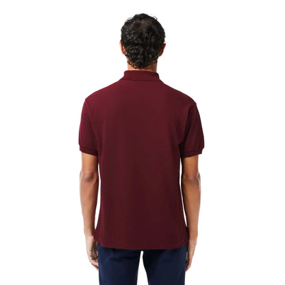 Red - Back - Lacoste Mens Cotton Classic Golf Polo Shirt