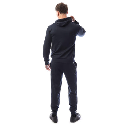 Navy - Back - Emporio Armani EA7 Mens Core Identity Full Zip Tracksuit