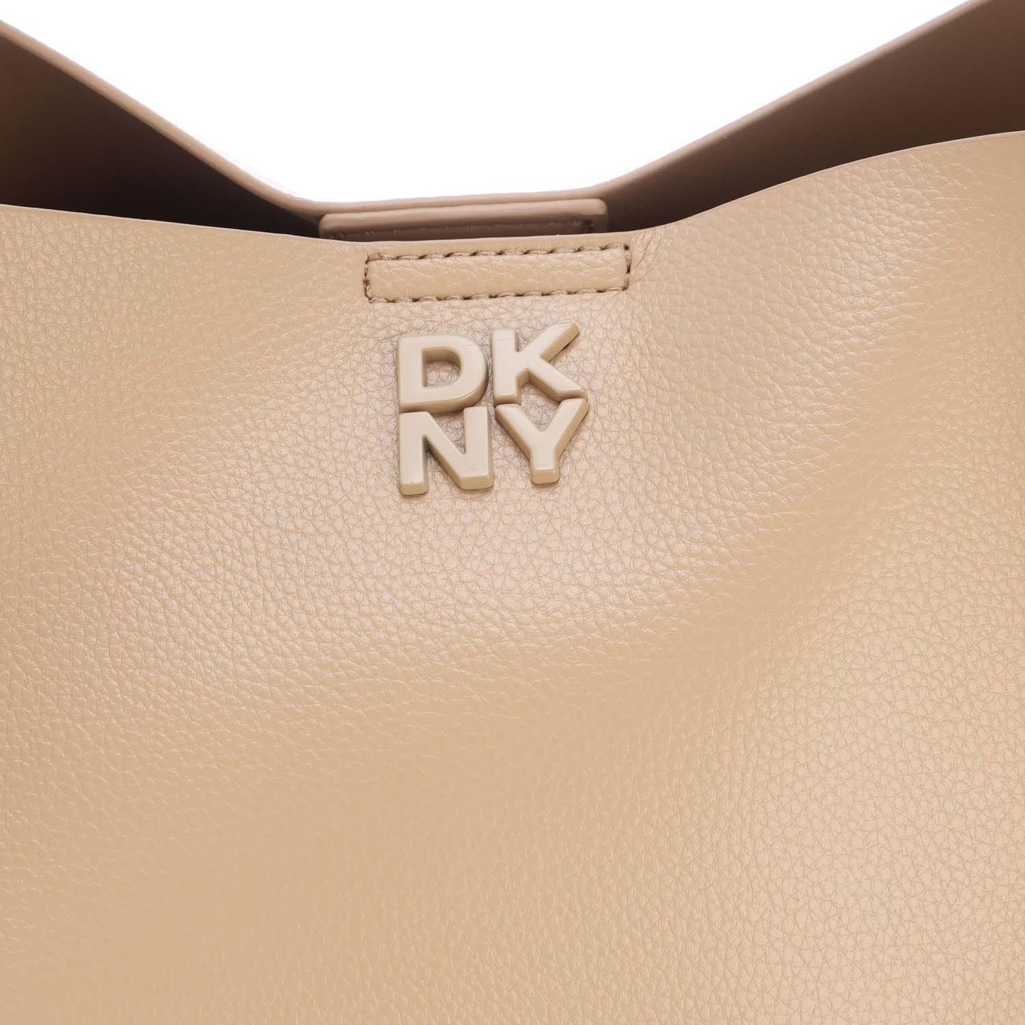 Brown - Back - DKNY Josie Polyurethane Tote Bag