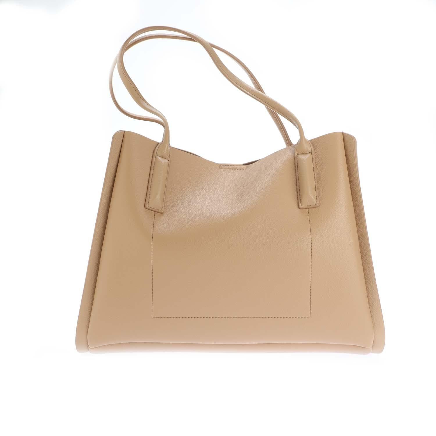 Brown - Side - DKNY Josie Polyurethane Tote Bag