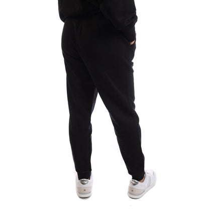 Black - Front - DKNY Womens-Ladies Embellished Logo Jogging Bottoms