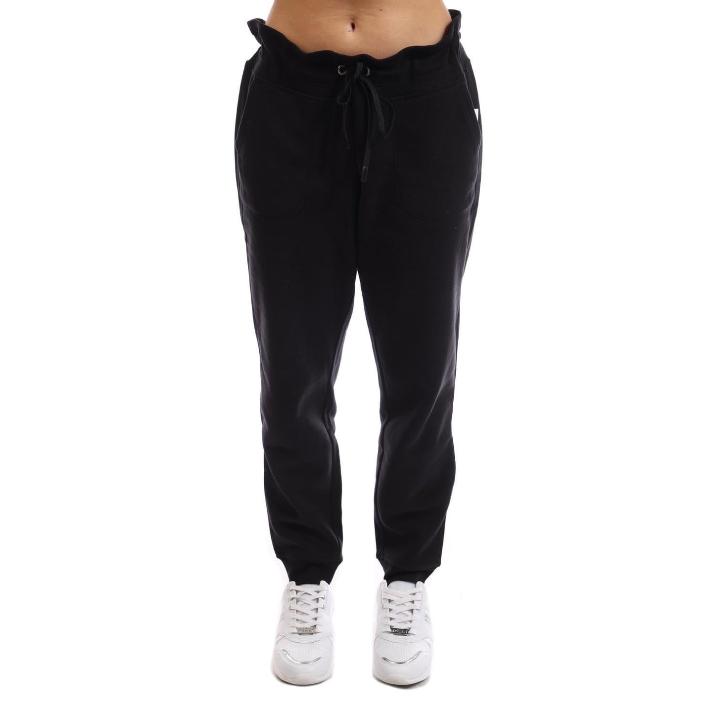 Black - Back - DKNY Womens-Ladies Embellished Logo Jogging Bottoms