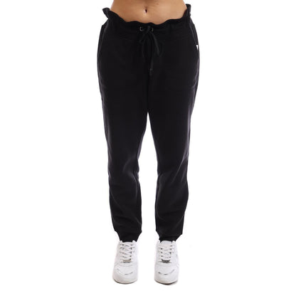 Black - Back - DKNY Womens-Ladies Embellished Logo Jogging Bottoms