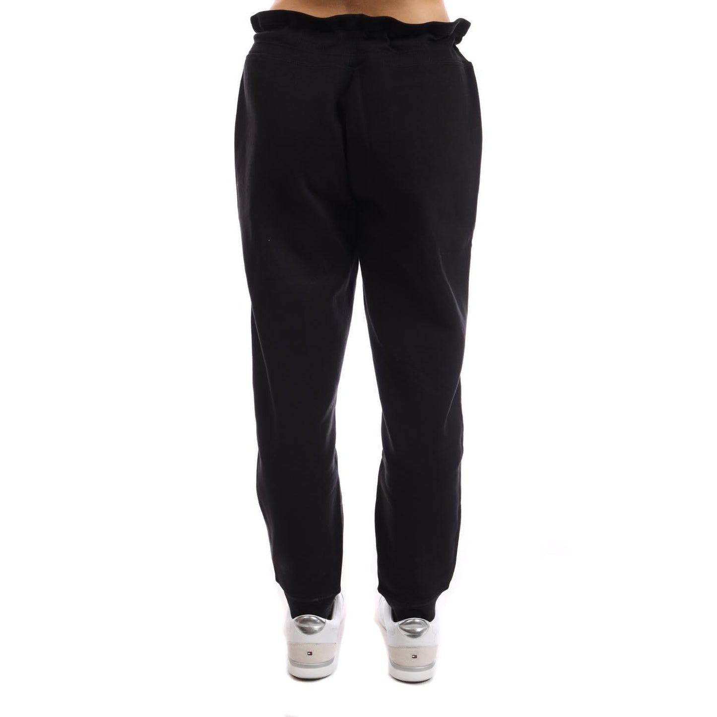 Black - Side - DKNY Womens-Ladies Embellished Logo Jogging Bottoms