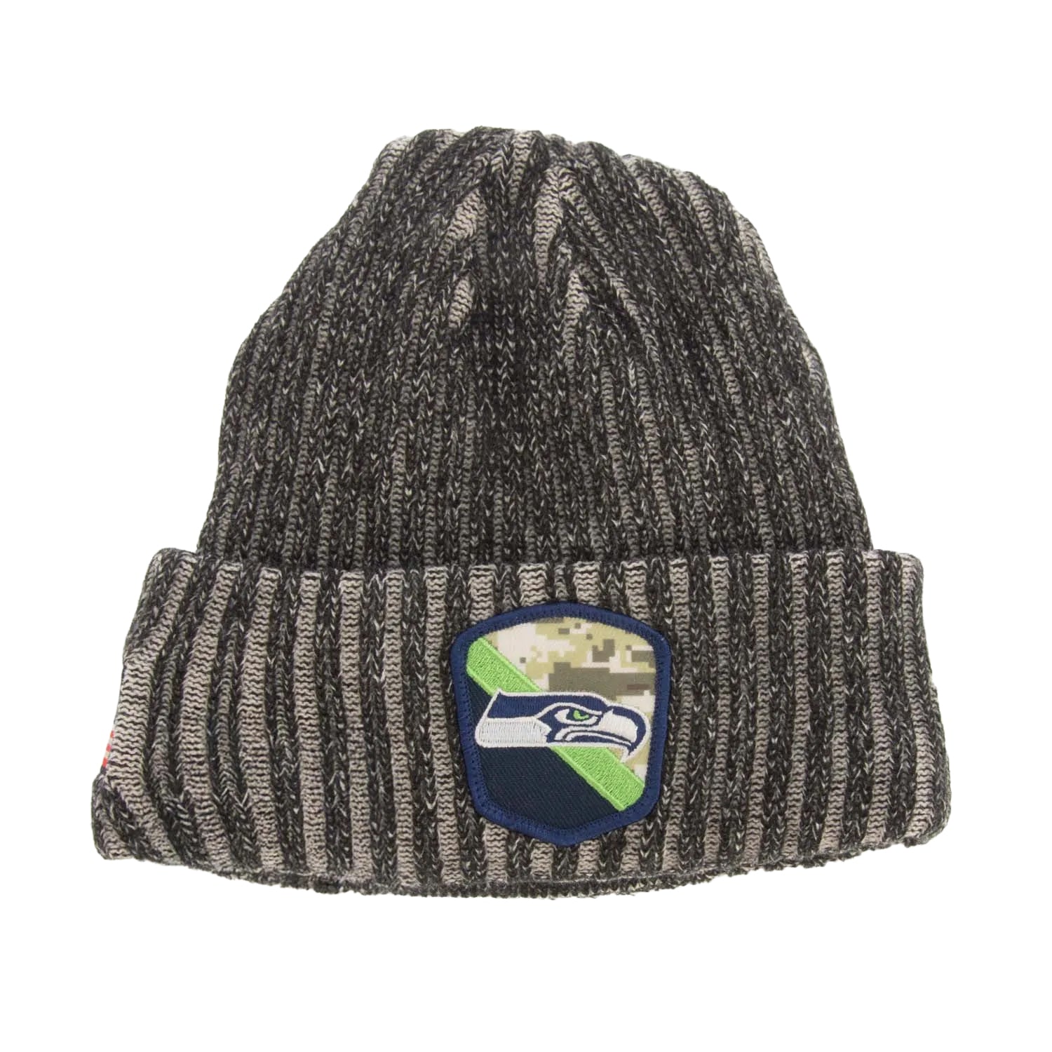 Black - Front - New Era NFL Seattle Seahawks Knitted Beanie