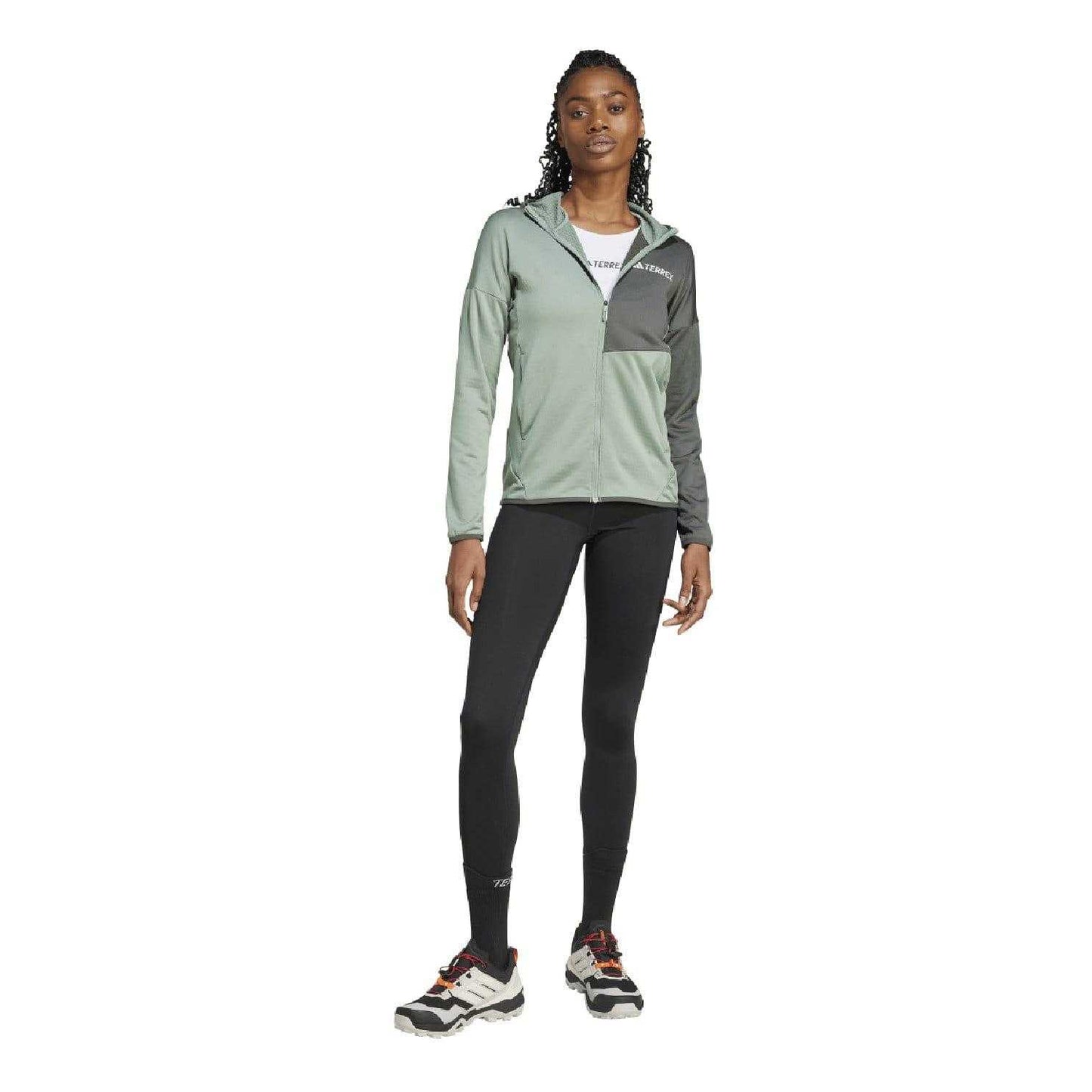 Silver - Pack Shot - Adidas Womens-Ladies Terrex Xperior Climawarm Lightweight Jacket