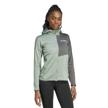 Silver - Front - Adidas Womens-Ladies Terrex Xperior Climawarm Lightweight Jacket