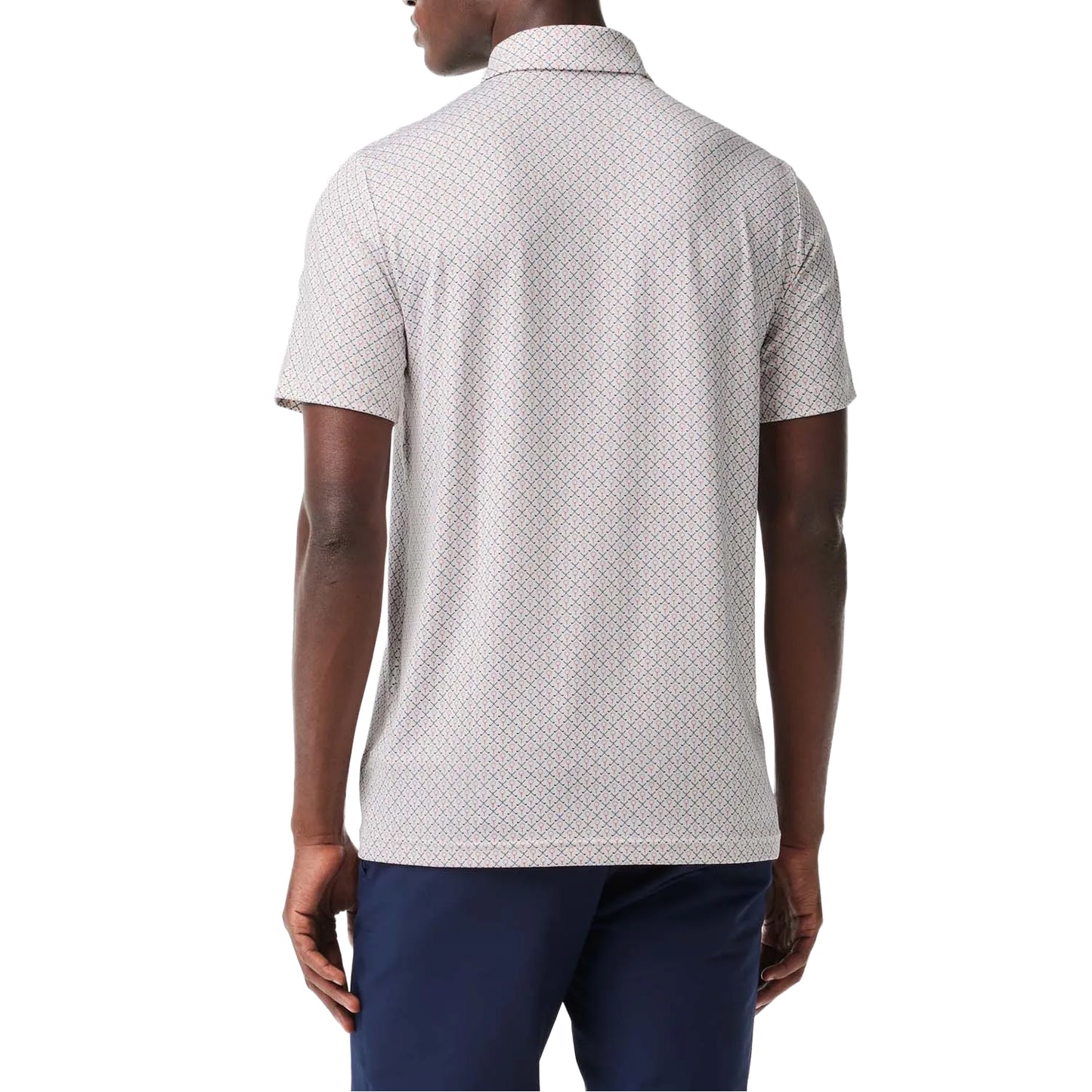 Cream - Back - Lacoste Mens UV Protection Regular Polo Shirt