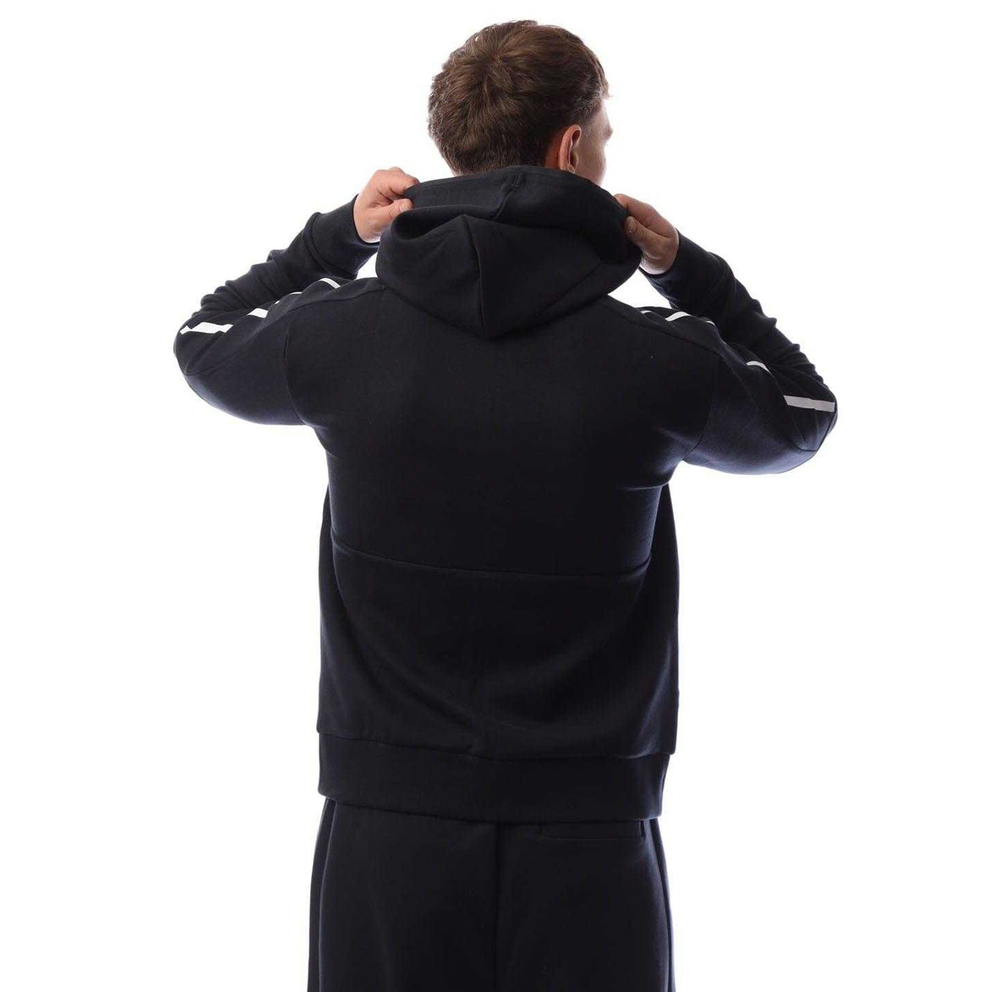 Dark Blue - Back - Boss Mens Saggynos Zipped Hooded Jacket
