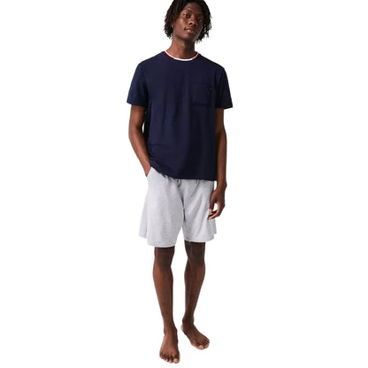 Blue - Side - Lacoste Unisex Adult Pyjama Top