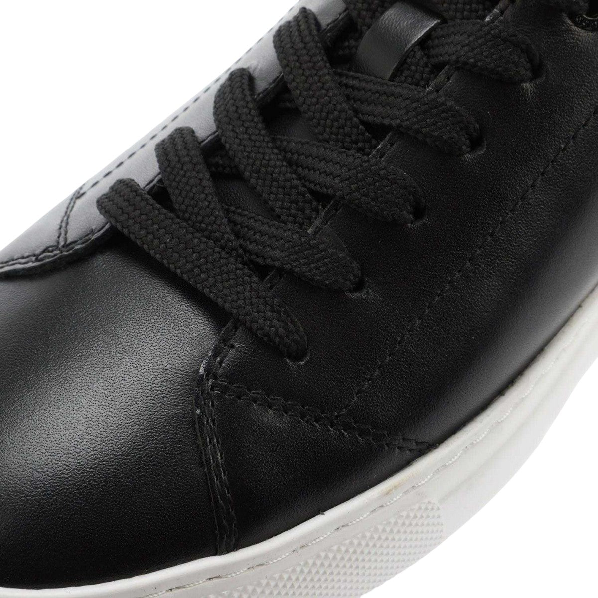 Black - Close up - Boss Mens Enlight Leather Trainers