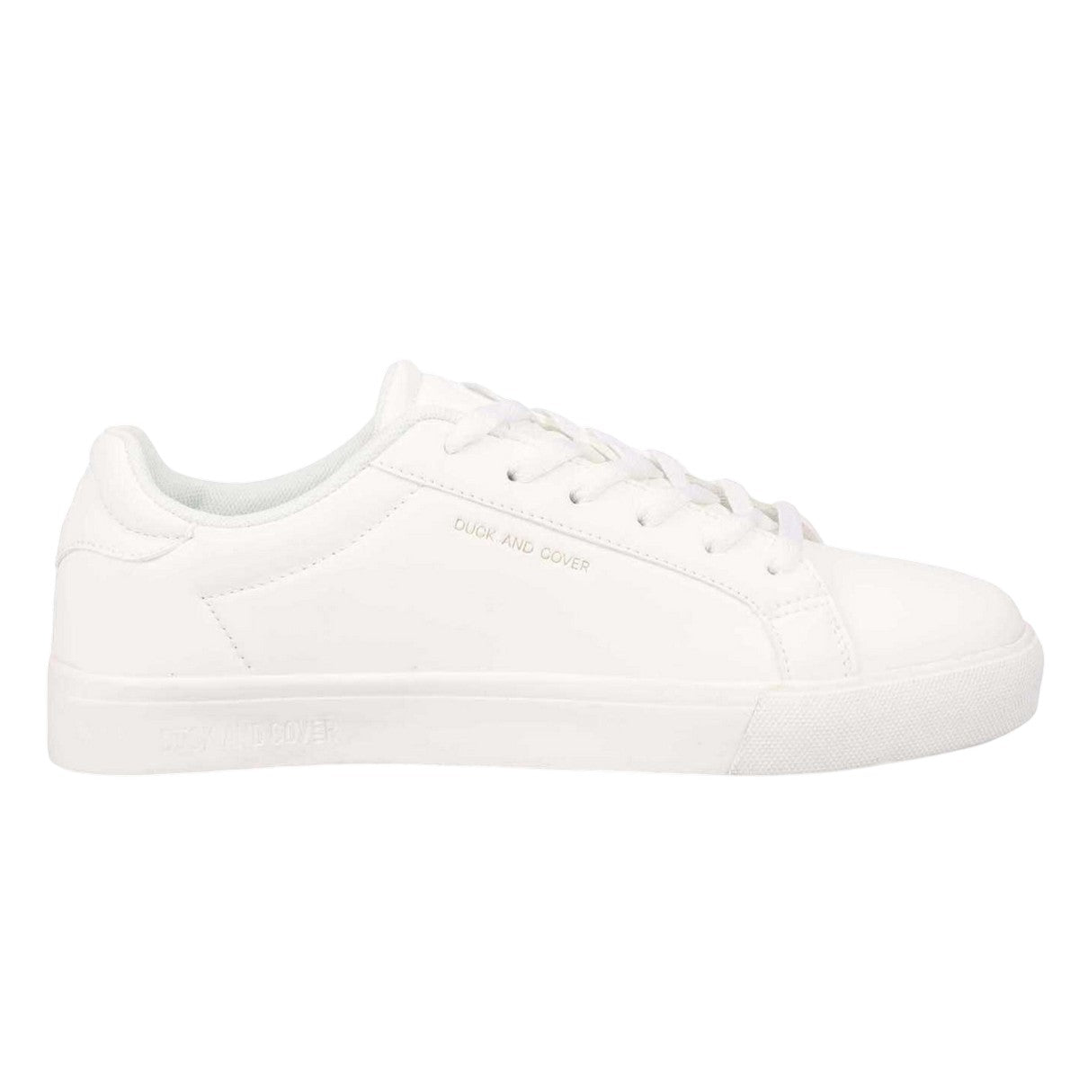 White - Lifestyle - Duck and Cover Mens Claspar Trainers